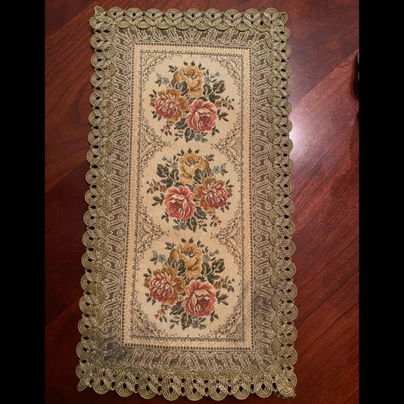 Other - Fabric Doily Rectangular Elaborate